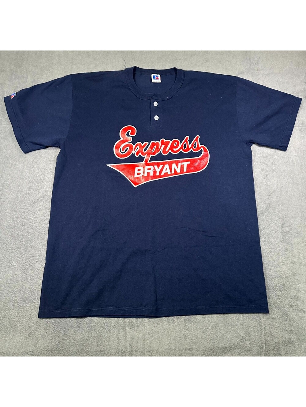 Vintage Russell Athletic Express Bryant #16 Baseball Henley Shirt Men’s XL USA